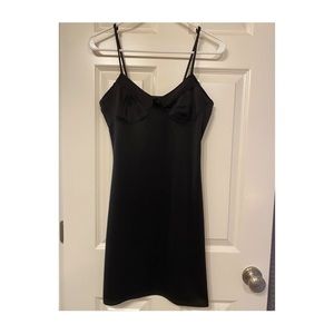 Cute black midi dress